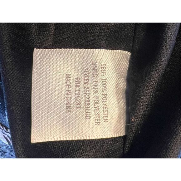 Miami Women's Floral Embroidered Shift Black Long Sleeve Short Dress Size M - Picture 7 of 7